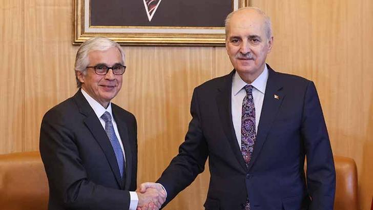 TBMM Başkanı Kurtulmuş, Portekiz Cumhuriyet Meclisi Başkanı Branco ile görüştü