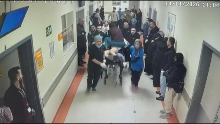 İstanbul - Atlas Çağlayan'ın hastaneye getirildiği anların görüntüsü ortaya çıktı