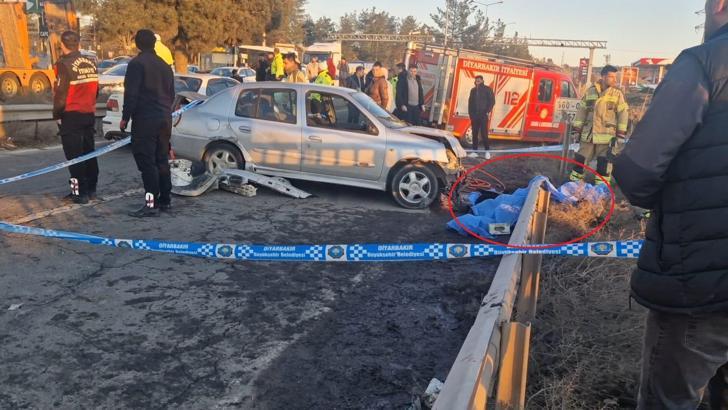 Diyarbakır’da otomobiller çarpıştı: 1 ölü, 1 yaralı