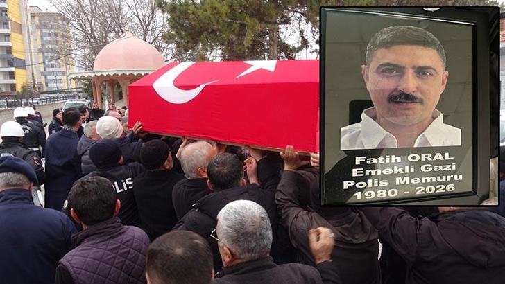 19 ay sonra yaşamını yitiren gazi polis memuru toprağa verildi