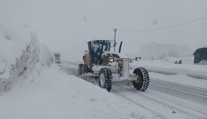Bitlis'te kardan kapanan 197 yerleşim yerinin yolu açıldı