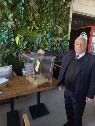 Derik esnaf odasında Elitaş, 6’ncı kez başkan seçildi