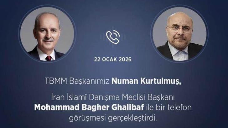TBMM Başkanı Kurtulmuş, İranlı mevkidaşı Ghalibaf ile görüştü