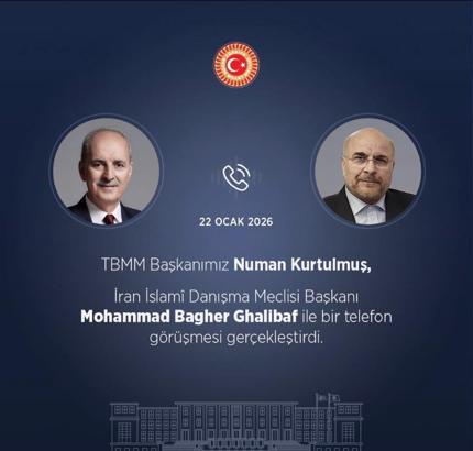 TBMM Başkanı Kurtulmuş, İranlı mevkidaşı Ghalibaf ile görüştü