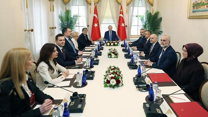Cumhurbaşkanı Erdoğan, Balkan ülkeleri dışişleri bakanlarını kabul etti