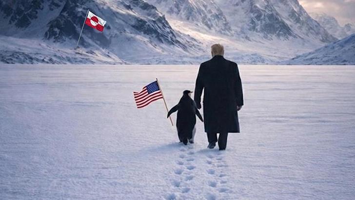 Beyaz Saray’dan penguenli ‘Grönland’ paylaşımı