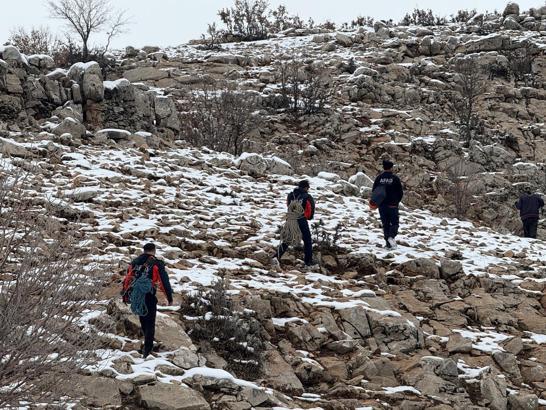 Siirt’te kayalıklarda mahsur kalan çoban ve 9 keçi kurtarıldı