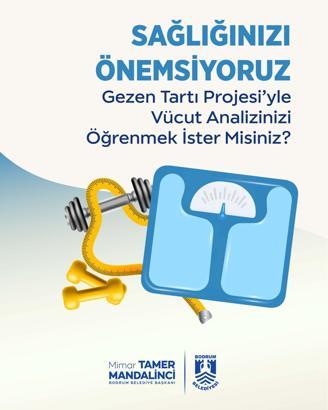 Bodrum Belediyesi'nden 'Gezen Tartı Projesi'