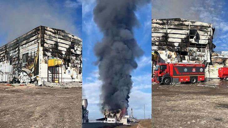 Afyonkarahisar'da enerji santralinde yangın