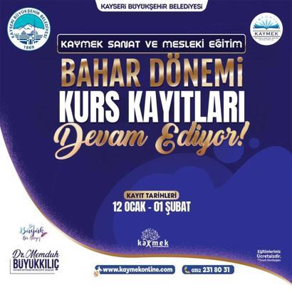 KAYMEK kurs kayıtları sürüyor