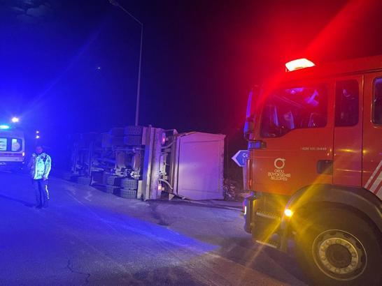 Ordu’da çöp kamyonu devrildi; 1 yaralı