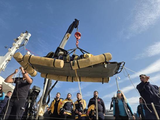 Hatay’da sudan karaya tahliye eğitimi gerçekleştirildi