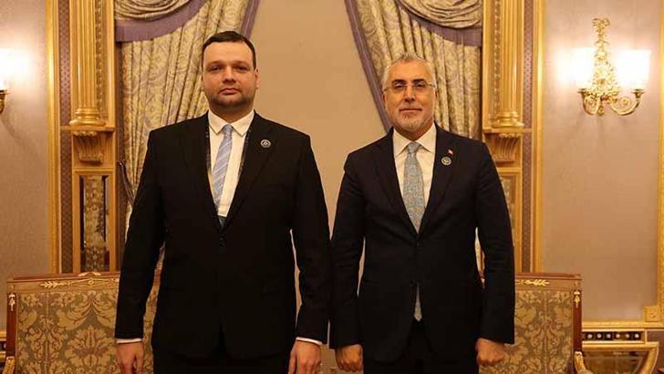 Bakan Işıkhan, Letonya Sosyal Refah Bakanı Uzulnieks ile görüştü