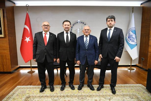 TUSAŞ heyetinden Başkan Büyükkılıç'a ziyaret