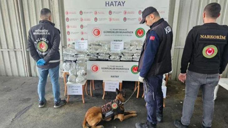 İskenderun Limanı’nda 1 milyon 392 bin uyuşturucu hap ele geçirildi