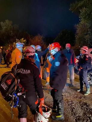 Muğla’da taşan derede mahsur kalan kişi, kurtarıldı