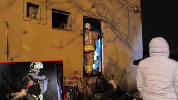 İtfaiye, yangında dumandan etkilenen 5'i çocuk 7 kişiyi kurtardı