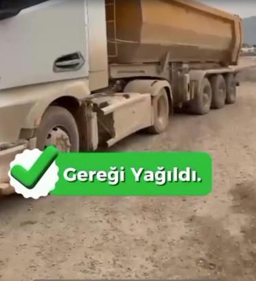 Plakasını kapatıp, brandasız ilerleyen hafriyat TIR'ının sürücüsüne ceza