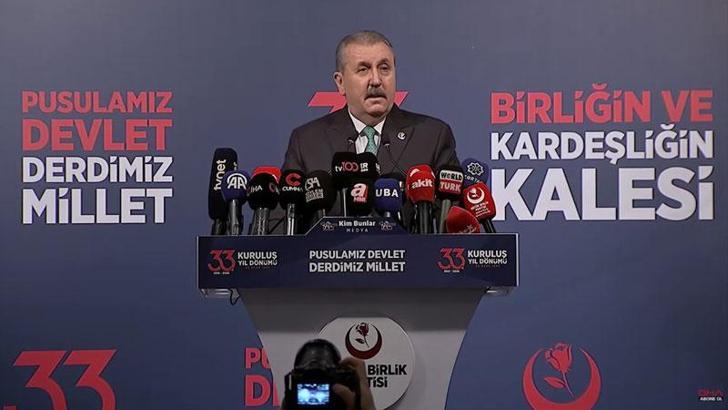 BBP Genel Başkanı Mustafa Destici konuştu