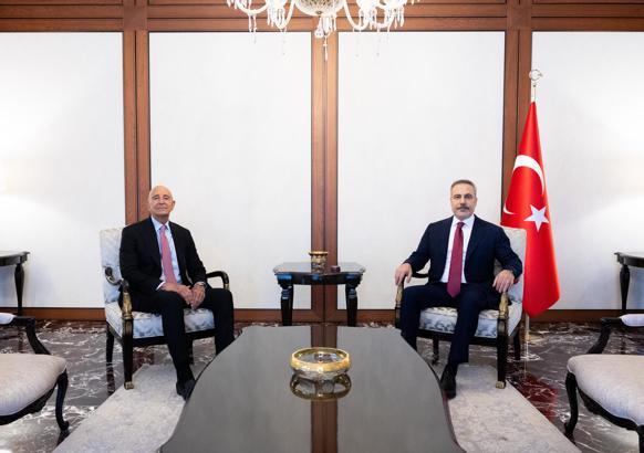 Bakan Fidan, ABD Büyükelçisi Barrack'ı kabul etti