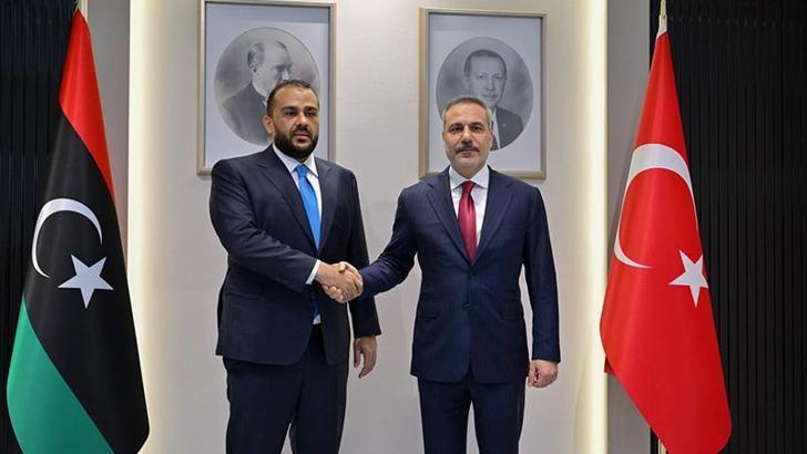 Bakan Fidan, Libya Savunma Bakan Vekili Zubi ile görüştü
