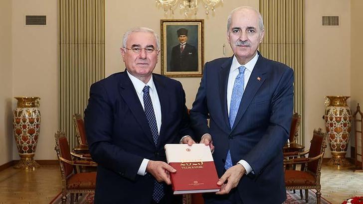 TBMM Başkanı Kurtulmuş, Kamu Başdenetçisi Akarca'yı kabul etti