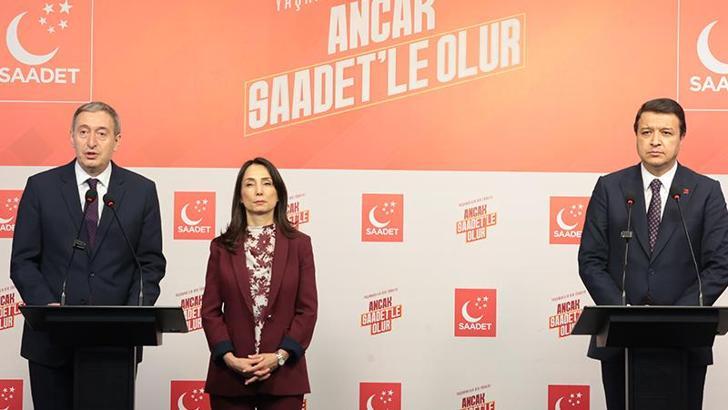 DEM Parti heyeti, Saadet Partisi Genel Başkanı Arıkan'ı ziyaret etti