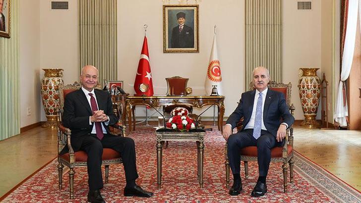 TBMM Başkanı Kurtulmuş, BM Mülteciler Yüksek Komiseri Salih ile görüştü