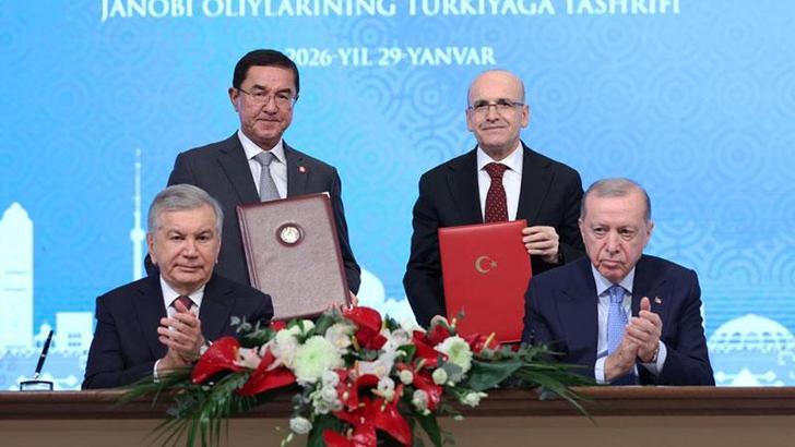 Cumhurbaşkanı Erdoğan ve Özbekistan Cumhurbaşkanı Mirziyoyev ortak basın toplantısı düzenledi