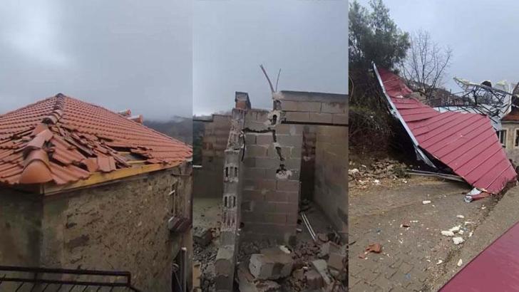 Aydın'da fırtına çatıyı uçurdu; 2 ev zarar gördü