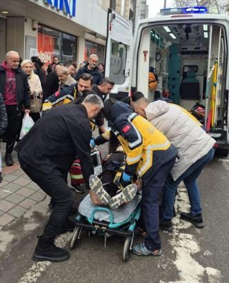 Mağazada alışveriş yaparken merdivenlerden düşen kadın ağır yaralandı