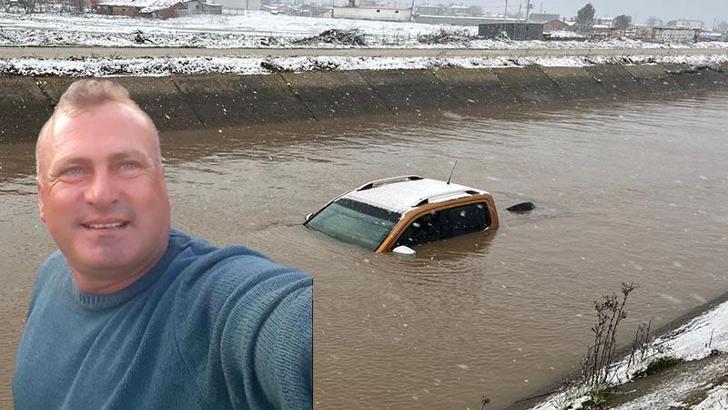 Su kanalına uçan otomobilin sürücüsünün cansız bedeni bulundu
