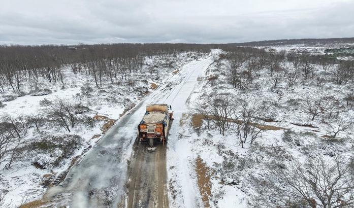 Tekirdağ Büyükşehir Belediyesi'nden kar seferberliği
