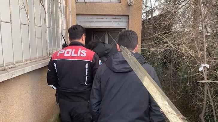 Cezaevinden çıktıktan sonra balkondan girdiği evde yaşayan şüpheliye polis baskını