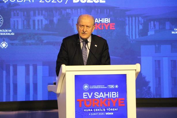 Düzce’de yapılacak 2 bin 470 sosyal konutun kurası törenle çekildi