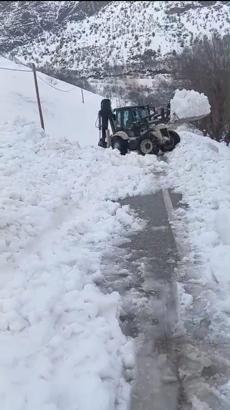 Van'da çığ düştü; kardan temizlenen yol yeniden kapandı