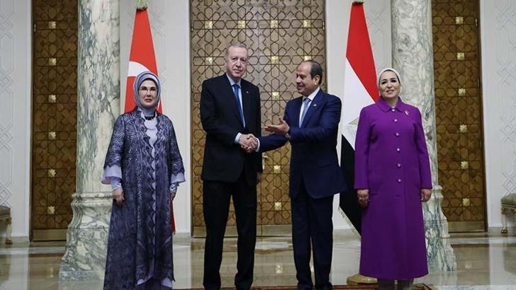 Cumhurbaşkanı Erdoğan, Mısır Cumhurbaşkanı Sisi ile görüştü