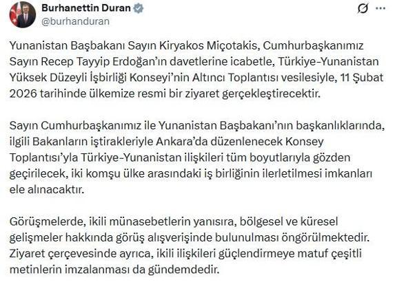 Yunanistan Başbakanı Miçotakis, Türkiye'yi ziyaret edecek