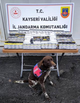 Kayseri'de 700 paket kaçak sigara ele geçirildi