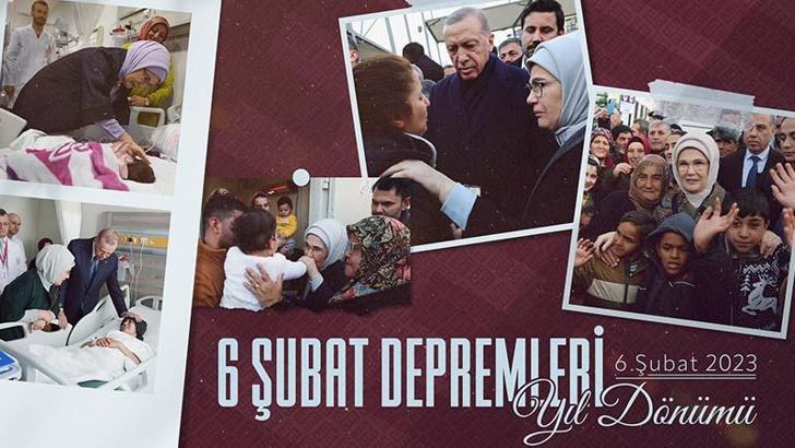 Emine Erdoğan, 6 Şubat depremlerinde hayatını kaybedenleri andı