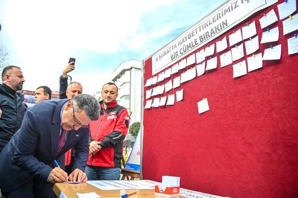 6 Şubat depremlerinde hayatını kaybedenler Trabzon'da anıldı