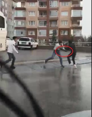 Ankara'da pompalı tüfekli kavga kamerada: 2 gözaltı