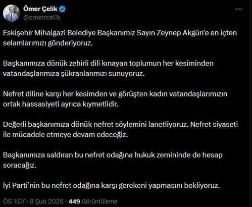 Mihalgazi Belediye Başkanı Akgün'e yönelik paylaşımla ilgili soruşturma; şüpheliye gözaltı (5)
