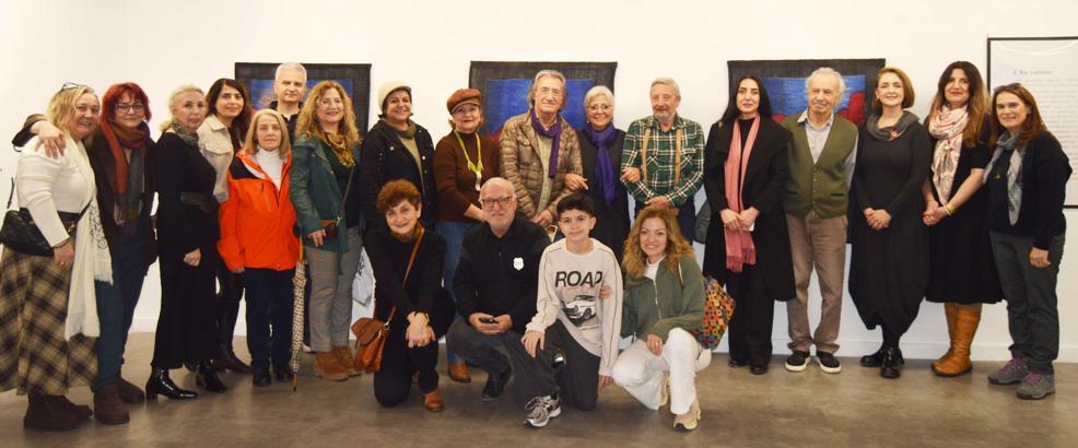 Keçe eserlerini sergiledi