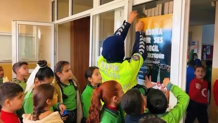 Antakya’da öğrencilere trafik bilinci eğitimi verildi