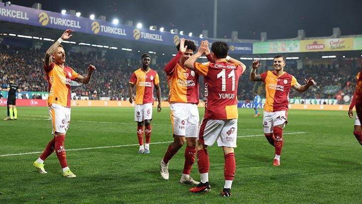 Galatasaray, Çaykur Rizespor’u 3 golle geçerek 3 puanı kaptı