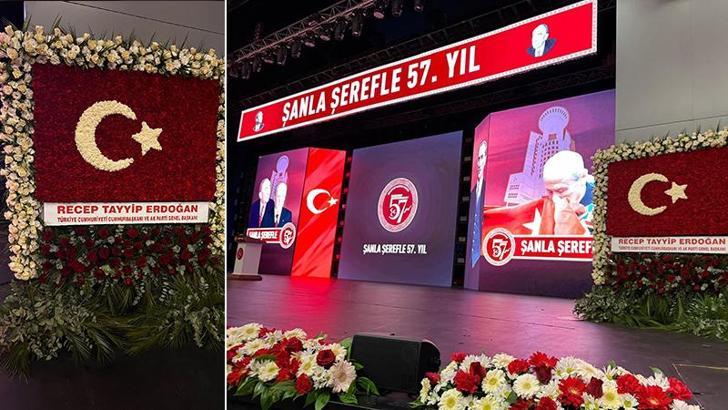 Cumhurbaşkanı Erdoğan'dan Bahçeli'ye Türk bayrağı motifli tebrik çiçeği