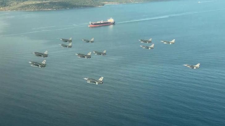 MSB: Çok uçaklı taarruz eğitimi, icra edildi