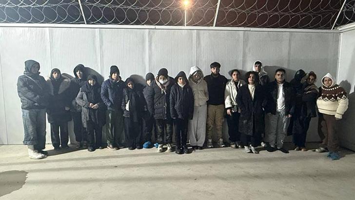 Edirne’de 18 kaçak göçmen yakalandı