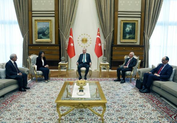 Cumhurbaşkanı Erdoğan, DEM Parti heyetini kabul etti